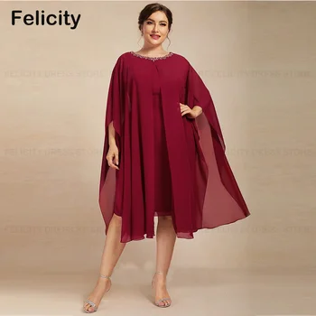 Plus Veľkosť Dve Kus Matka Nevesty Šaty 2023 A-line Obrúb Flitrami Svadobný Hosť šaty Vestidos para Mujer Elegantes