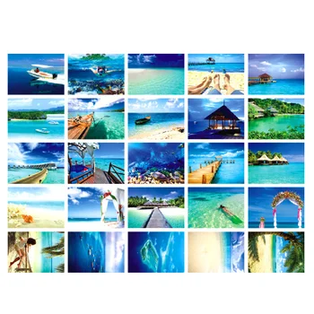 Maledivy HD Fotografie, Pohľadnice Krajiny Dekoratívne Karty, Samolepky na Stenu Maľovanie Domov Pozadí Dekorácie Post Karty Darček Želanie