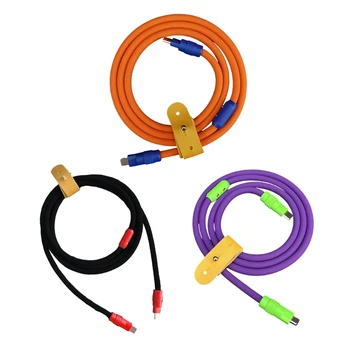 USB C Typu C Kábel 100W Rýchly Mobilný Telefón Nabíjanie Kábel Silikónové Predlžovací Kábel pre Telefón 15 Mobil
