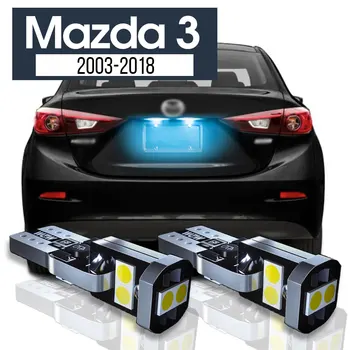 2ks LED špz Svetlo Lampy Canbus Príslušenstvo Pre Mazda 3 BK BL BM BN 2003-2018 2009 2010 2011 2012 2013 2014 2015 2016