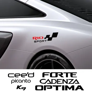 Auto Racing Sport Samolepky Pre Kia Picanto, Rio Ceed Optima Forte Motorových Telo Racing Sport Odtlačkový Auto Kryt Auto Tuning Doplnky