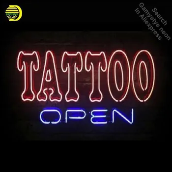 Obchodné Vlastné NEÓNOVÝ nápis rada Pre Tetovanie Otvoriť Skutočnú GlassTube Ručne Reštaurácia Svetla Značky lampa Umenie osobné neon
