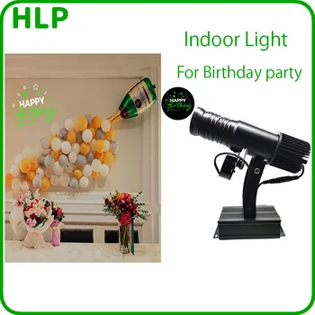 Narodeniny Svetlom Pozadí Rotujúce Stále Krytý HD Vlastné Obrázky Strane Projekčnej Lampy Led Logo Projektor Pre Birthday party