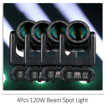 4Pcs/veľa 120W Beam LED Spot Moving Head Light S Clony Rainbow18 Rotujúce Prism DJ Bar Strany Klubu Vianočné Fáze Osvetlenie