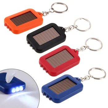 Solárne Keychain Ľahké Prenosné Núdzové Svetlo Mini Baterka Solárna Baterka Malý Horák sebaobrany Krúžok na Svetlo