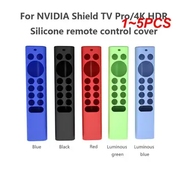 1~5 KS Silikónové Obaly Koži-Priateľský Pre NVIDIA Shield TV Diaľkové Ovládanie Prípade Silikónové Shockproof Top Otvorenie Mäkké Umývateľný