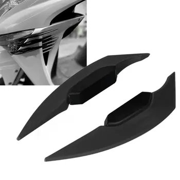 1Pair Univerzálne Motocyklové Winglet Aerodynamický Spojler Krídlo s Lepidlo Motocykel Dekorácie-Nálepky na Motorke Skúter
