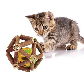 Pet Mačka Mačiatko Matatabi Stick Catnip Bell Ball Silvervine Molekulová Zábavné Žuť Hračka pre Mačky, doplnky игрушки для кошек