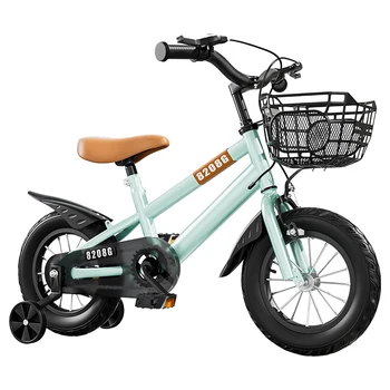Detský Bicykel Bicykel pre Dievčatá vo Veku 3-7 Rokov s Školenia Kolesá Kôš Detský Bicykel