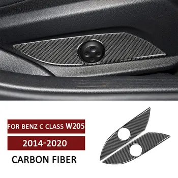 Auto Sedadla Panel Dekor Výbava karbónová Nálepka pre Mercedes Benz C Trieda W205 GLC na roky 2014-2020 Auto Príslušenstvo