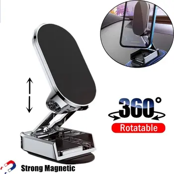 360 Otočná Magnetické Auto Držiaka Telefónu Magnet Smartphone Podpora GPS Skladacia Mobilný Telefón Stojan Podporu Pre iPhone Xiao