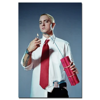 Eminem Plagát Plátno na Maľovanie Tkaniny Tkaniny Tlače pre Domova Stenu Obrázok Pre Obývacia Izba