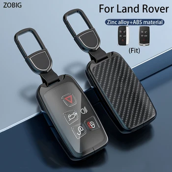 ZOBIG zliatiny Zinku+ABS Uhlíkových vlákien vzoru Kľúča Vozidla Kryt Prípade vhodné pre Land Rover EVogue Range Rover Discovery LR4 Šport