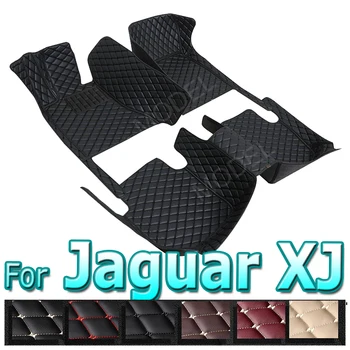 Auto Podlahové Rohože Pre Jaguar XJ X351 2010~2019 5seat Odolné Kožené Mat Anti Špinavé Podložky Koberec Auto Častí Interiéru Auto Príslušenstvo