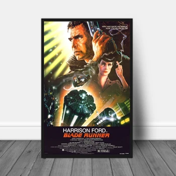 Blade Runner Klasické Filmové Kryt Plagát Umenie, Nástenné Maľby Dekoratívne Plátno Obrázok Tlače (Bez Rámu)
