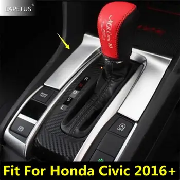 Auto Príslušenstvo, Centrálne Riadenie, Radenie Okno Panel Rám Dekorácie Kryt Výbava Vhodné Na Honda Civic 2016 - 2020 Uhlíkové Vlákna
