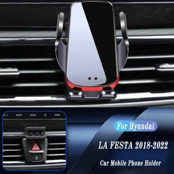 Auto Bezdrôtovú Nabíjačku Auto Montáž Držiaka Telefónu Pre Hyundai LA FESTA 2018-2022 Nastaviteľné GPS Navigácie Držiak Auto Príslušenstvo
