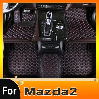 Auto Podlahové Rohože Pre Mazda2 Mazda 2 Demio Toyota Yaris R DJ, DL 2015~2022 Kožené Mat Koberce, Koberce Častí Interiéru Auto Príslušenstvo