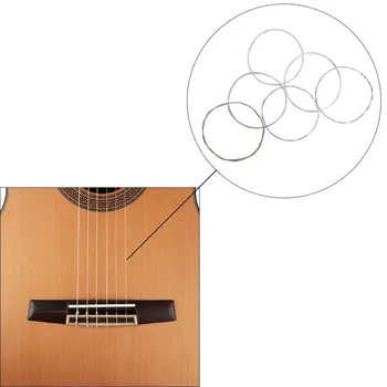 C670 Klasické Klasické Gitarové Struny Náhradné Diely, Priehľadné Nylon String Core Silver Hudobné Nástroje, Príslušenstvo