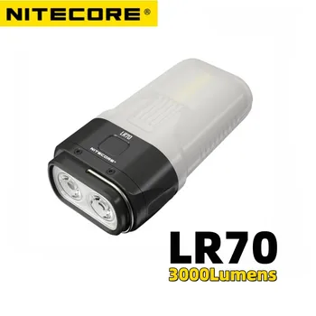NITECORE LR70 3-v-1, USB-C Nabíjateľná Baterka 3000Lumens Kempingové Svietidlo Rýchlo Nabiť Power Bank Tábor Svetlo vstavanej Batérie.