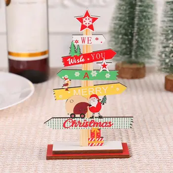 Očarujúce Stromček, Ozdoby Krásne Kreslené Drevené Vianočný Strom Dekorácie Mini Vianočný Strom Ornament pre Domáce Tabuľka Strana Dovolenku