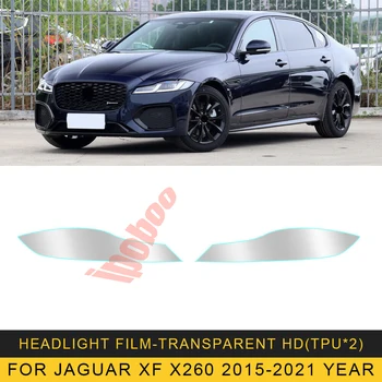 Auto LH+RH Dymu TPU Svetlomety Ochranné Precut Film Nálepku Krytu Výbava Pre Jaguar XF X260 2015-2021