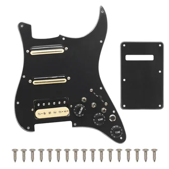 SSH-Coil Rozdelenie Elektrická Gitara Pickguard 2 Mini Humbucker + 1Humbucke+Ticho Prepínač Naložené Prewired Scratchplate B