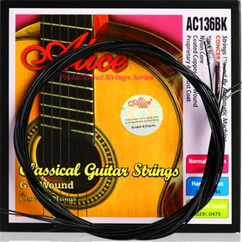 Kompletné sady Black Klasická Gitara, Struny Cuerdas Guitarra Clasica Instrumentos Musicais Gitarové Príslušenstvo, Gitarové časti