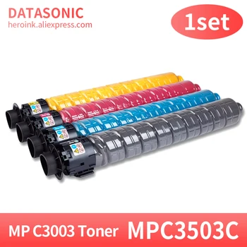4color 1set Toner Cartridge Kompatibilný Pre Ricoh MP C3003SP C3503SP Lanier MP C3003 C3503 Savin MP C3003 MPC3503 Farebný Toner