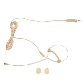 Jeden Earhook Headset Mikrofón Headworn Mikrofón Béžová 3,5 mm Štandardné Napätie 2.0 V-10V.DC Hudby Diely Príslušenstvo