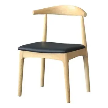 Nordic moderného masívneho dreva stoličky, jedálenské stoličky, kaviarne, operadlo, opierky na ruky, textílie, konferenčné stoličky