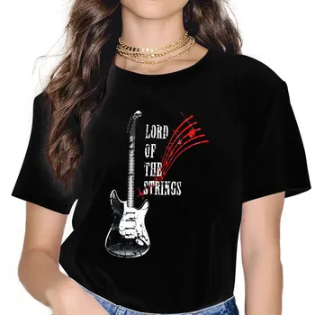Elektrická Gitara Pán Reťazce Klasické Ženy Tshirts Guitar Rock Estetické Vintage Ženské Oblečenie Voľné Grafické Topy