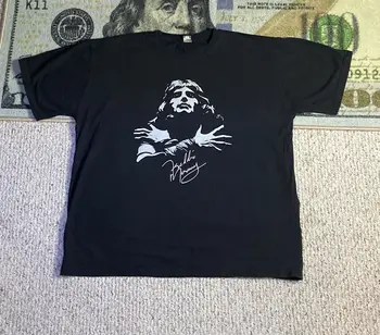 Pánske Vintage Freddie Mercury čierne tričko Emo Chybu XXL Grafické tričko dlhé rukávy