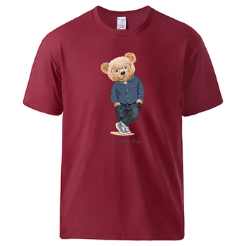 Pán JE Pán Medveď Pekný Chlap, Vytlačené T-Shirts Mužov Šport v Pohode Tee Tričko Mäkké Bavlnené Priedušné Oblečenie Novinka Harajuku T-Shirt