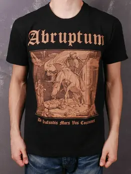 Abruptum - De Profundis Mors Vas Cousumet Ts T-Shirt Čierna Mayhem Bathory