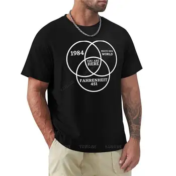 Ste Tu, - Venn Diagram T-Shirt tees nové vydanie tričko plain white t košele muži čierne bavlnené pánske t-shirt