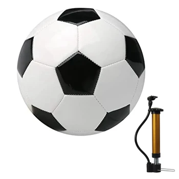 Veľkosť 5 Futbalové Lopty Klasické Futbalový Loptu Set - Obsahuje Veľkosti 5 S Čerpadlo Ihla Ideálny Pre Školenia, Liga Hry A Odolné Darček