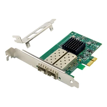 82576EB PCI-E X1 Gigabit Server Sieťová Karta Dual-Port SFP Fiber Network Card E1G42EF Fiber Network Card