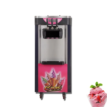 3 Príchute - Komerčné Soft Ice Cream Stroj Vertikálne Mrazené Jogurty Stroj