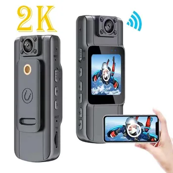 2K Wifi Telo Fotoaparátu Infračervené Nočné Videnie Full HD Mini Kamera 130° širokouhlý Objektív 180° Nastaviteľné na Vynucovanie Práva, Bezpečnosť