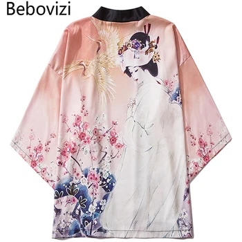 Bebovizi Bežné Staroružovej Ženy Tlač Oblečenie Tradičné Kimonos Módne Mužov Japonský Ázijský Štýl Pláži Yukata Oblečenie