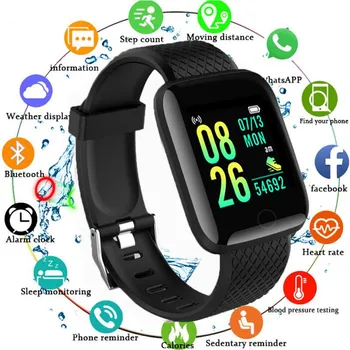 D13 Smart Hodinky Muži Ženy Nepremokavé Bluetooth Srdcového tepu Fitness Náramok Módne Športové Smartwatch Pre Android IOS