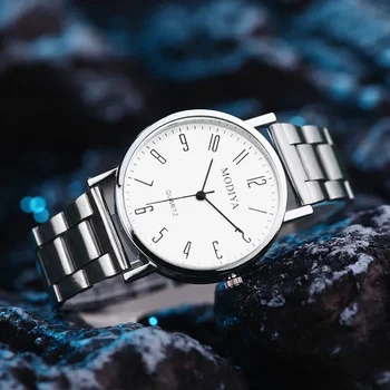 Jednoduché pánske Hodinky Numerické Roman Rozsahu náramkové hodinky Quartz Business Sledujte Muž Luxusné Hodiny Náramok Spona Reloj Hombre 시계
