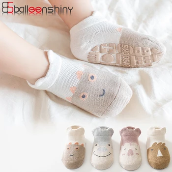 Balleenshiny 2022 Nové Fahion Jar Baby Ponožky kórejská Verzia Cartoon Dávkovanie Baby Ponožky Príslušenstvo Detí Poschodí Ponožky