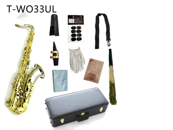 Reálny Obraz Tenor Saxofón B Ploché Mosadz Á Profesionálne Woodwind Prístroja S Príslušenstvom Prípade Doprava Zadarmo