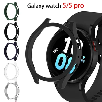 Kryt pre Samsung Galaxy Watch 5 Prípad 4 40 mm 44 mm príslušenstvo PC Nárazníka Všetci-Okolo Screen Protector samsung Galaxy watch 5 pro 45mm prípade