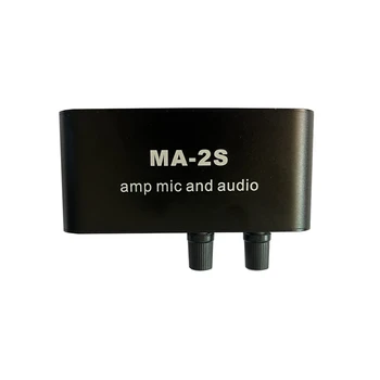 6,5 mm Dynamický Mikrofón s 3,5 mm Kondenzátora Mikrofón, Zosilňovač, Slúchadlový Zosilňovač Audio Predzosilňovač Miešanie Rada MA-2S