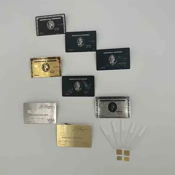 4442 na Mieru vysokej kvality NOVÝCH RFID Kovové Karty, Bezkontaktné Karty NFC vizitku Kovu s Darčekovej krabičke