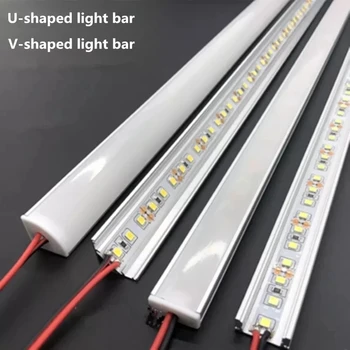 LED hliníkové pevné svetlo bar DC12V 50 20-palcový U/V-tvar 5730 36LEDs LED hliníkové kanál Domáce dekorácie osvetlenie