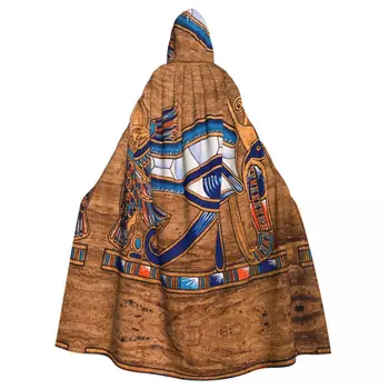 Plášť s kapucňou Unisex Plášť s Kapucňou Egyptský Papyrus Horus Oko Plášť Upír Čarodejnice Cape Cosplay Kostým